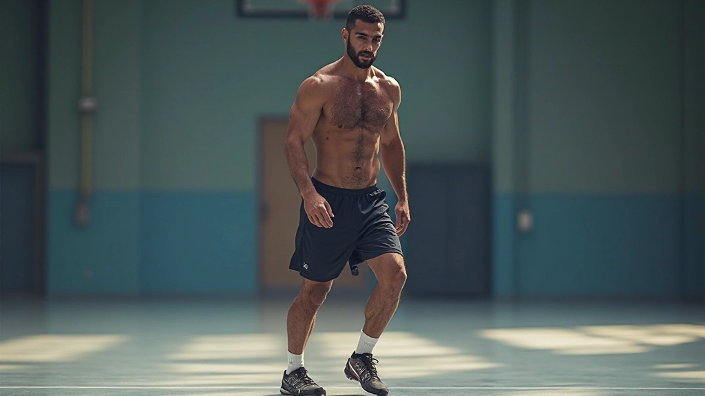 لاعب كرة يد بموضع الاستعداد للتصويب مع توضيح صحيح لموقع القدمين والجسم